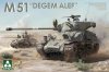 Takom 2207W SHERMAN² BOX M4A1(76W) VVSS Late Production+M51 DEGEM ALEF+US ARMY 1/4TON UTILITY TRUCK & MP FIGURE 1/35